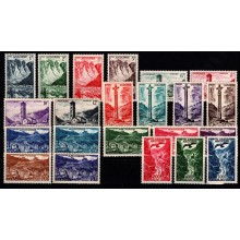 Andorra, fransk post. Landskaber, Luftpost og suppleringsværdier. Postfrisk.